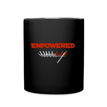 empowered music T-shirt design - Mug uni - noir - Devant