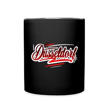 Düsseldorf - Tasse einfarbig - Schwarz - Vorne