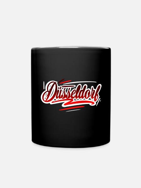 Düsseldorf - Tasse einfarbig - Schwarz