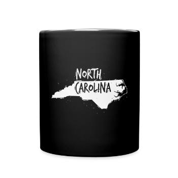 North Carolina - Tasse einfarbig - Schwarz - Vorne