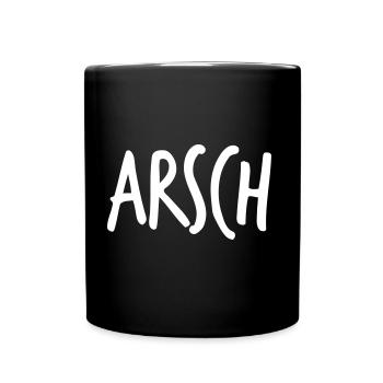 Partnerlook - Ihr passt wie Arsch auf Eimer - Tasse einfarbig - Schwarz - Vorne
