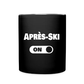 Apres Ski - Tasse einfarbig - Schwarz - Vorne