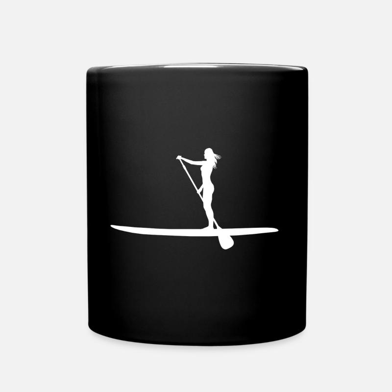 Stand Up Paddle - Tasse einfarbig - Schwarz