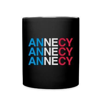 ANNECY Frankreich Drapeau France - Mug uni - noir - Devant