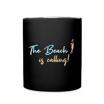 beach-volley - Mug uni - noir - Devant