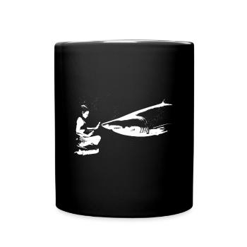 Hai Hais Intrépide Yoga - Mug uni - noir - Devant
