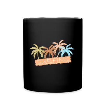 Surfer - Tasse einfarbig - Schwarz - Vorne