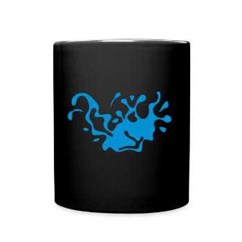 Spritzen 1 - Tasse einfarbig - Schwarz - Vorne