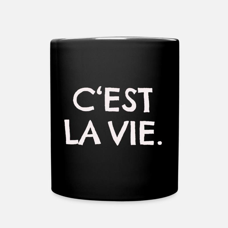 C EST LA VIE - Tasse einfarbig - Schwarz