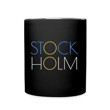 Logo de Stockholm - Mug uni - noir - Devant