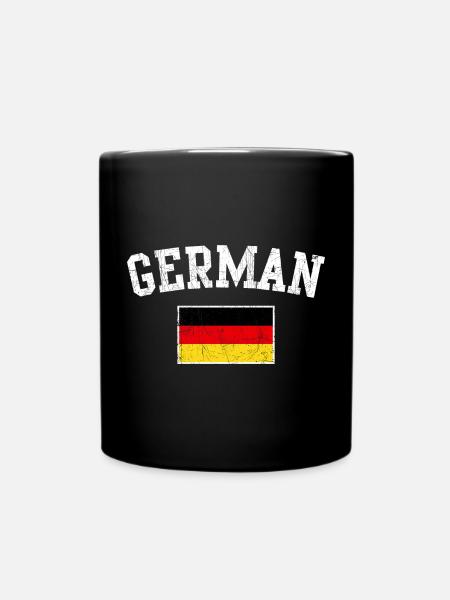 Arc de l’emblème du drapeau allemand - Mug uni - noir