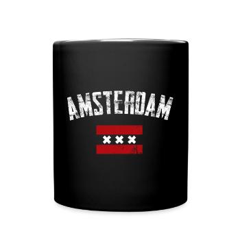 Amsterdam Bold Crest Tee - Mug uni - noir - Devant