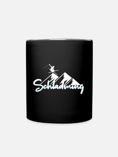 Schladming - Tasse einfarbig - Schwarz