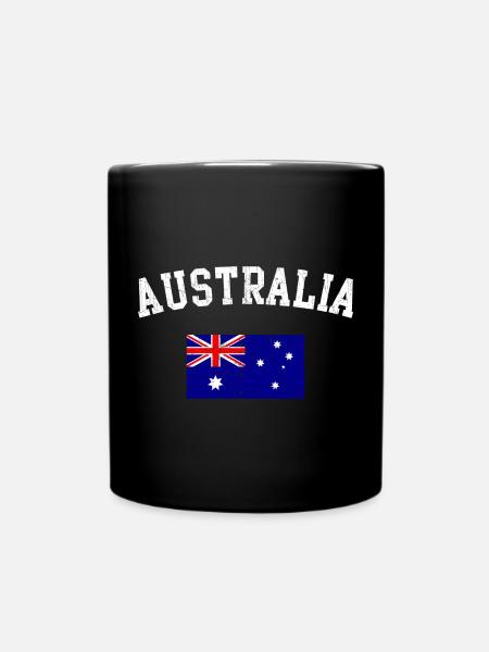 Graphique du drapeau en arc australien - Mug uni - noir