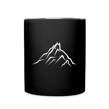 Mountains Alps Mountaineering - Full Colour Mug - black - Front