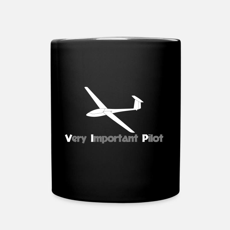 Pilote de planeur VIP planeur pilote drôle - Mug uni - noir