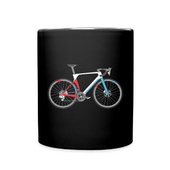 Road Bike Bike Bike Bike Road Bike Symbol Colors - Full Colour Mug - black - Front