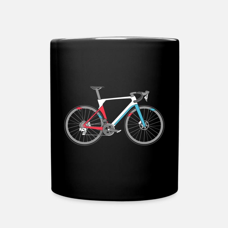 Vélo de route Vélo de vélo de route Symbole de vélo de route Couleurs - Mug uni - noir