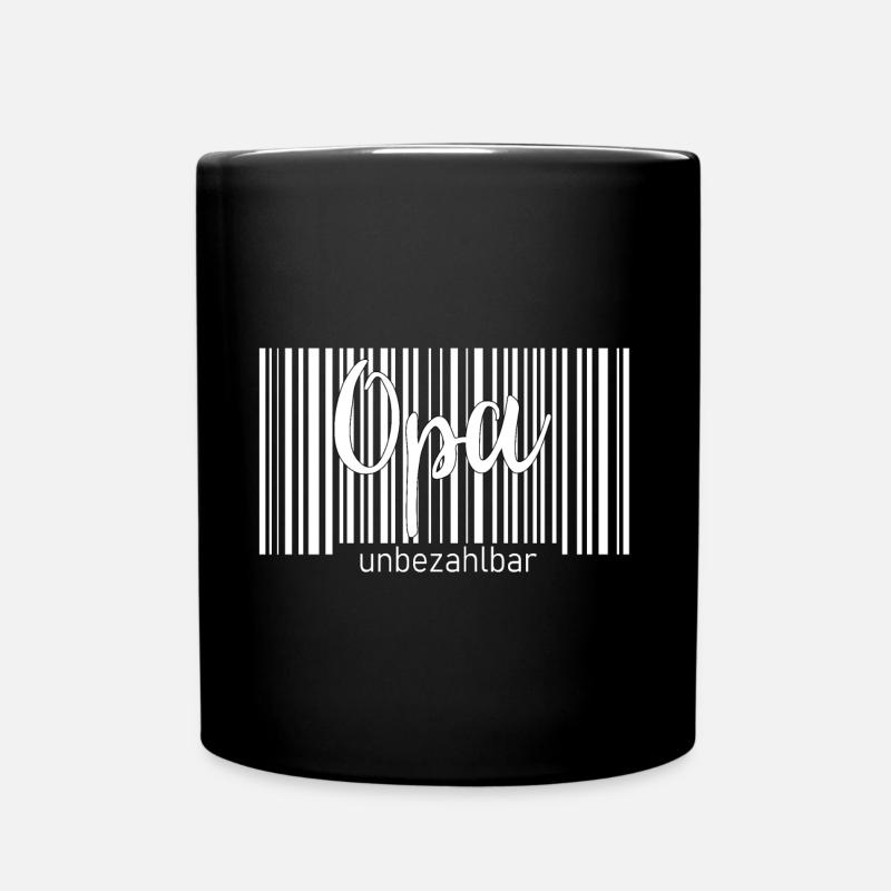 Opa Geschenk unbezahlbar Bester Opa Geburtstag - Tasse einfarbig - Schwarz