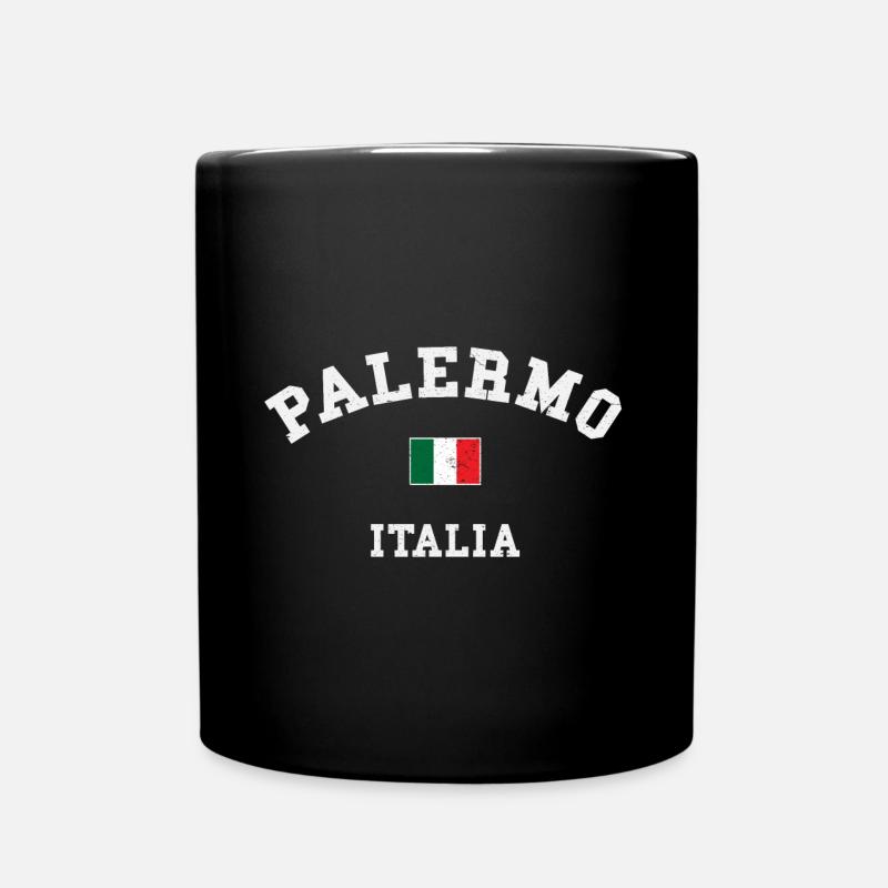 Palermo Sizilien - Tasse einfarbig - Schwarz