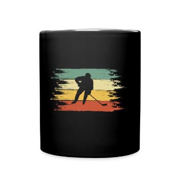 hockey sur glace - Mug uni - noir - Devant