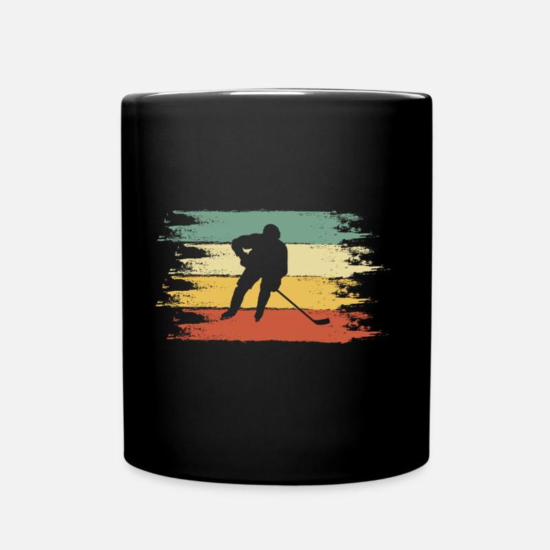 ice Hockey - Full Colour Mug - black