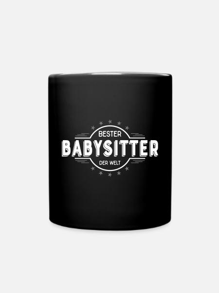 babysitter - Tasse einfarbig - Schwarz