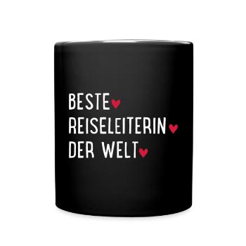 beste reiseleiterin - Tasse einfarbig - Schwarz - Vorne