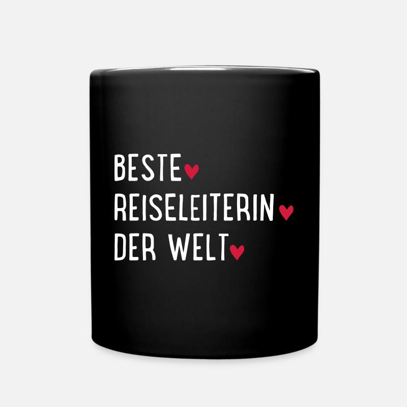 beste reiseleiterin - Tasse einfarbig - Schwarz