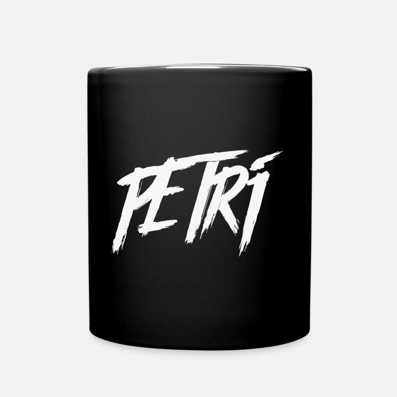 Petri - Tasse einfarbig - Schwarz