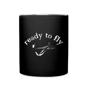 Flying Flying Glider Glider Sailing Fly - Full Colour Mug - black - Front