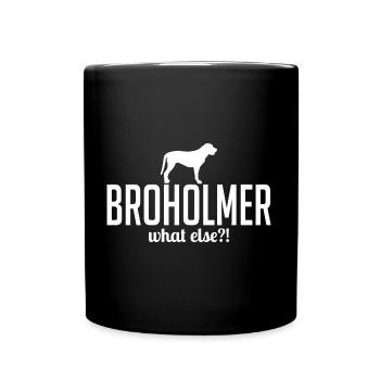 BROHOLMER quoi d'autre chien disant chiens Wilsigns - Mug uni - noir - Devant