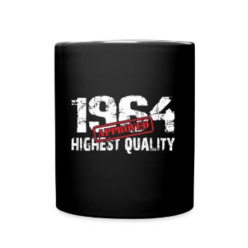 Born in 1964, born in 1964, very fit and active - Full Colour Mug - black - Front
