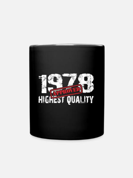 Né en 1978, né en 1978, très en forme et actif - Mug uni - noir
