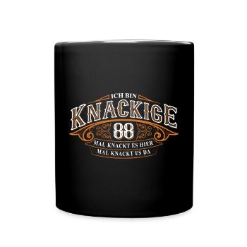 88. Geburtstag Ich Bin Knackige 88 Mal Knackt.... - Tasse einfarbig - Schwarz - Vorne