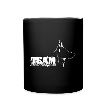 TEAM German Shepherd IGP Hundesport Wilsigns - Tasse einfarbig - Schwarz - Vorne