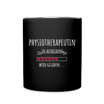 Physiotherapeutin in Ausbildung Geschenk - Tasse einfarbig - Schwarz - Vorne