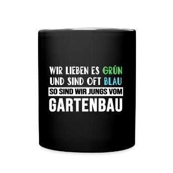 gartenbau landschaftsgärtner grünpflege - Tasse einfarbig - Schwarz - Vorne