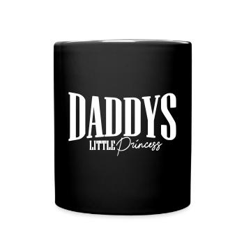 daddys papa geschenk baby party eltern geburtstag - Tasse einfarbig - Schwarz - Vorne