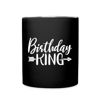 Birthday King - Cadeau de fête d’anniversaire cool pour hommes - Mug uni - noir - Devant