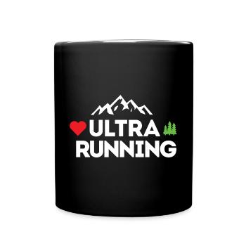 Ultra Running – Meine Liebe - Tasse einfarbig - Schwarz - Vorne