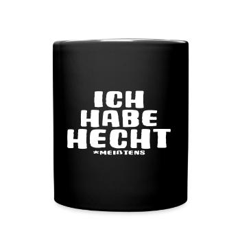angeln raubfisch catch and release hecht - Tasse einfarbig - Schwarz - Vorne