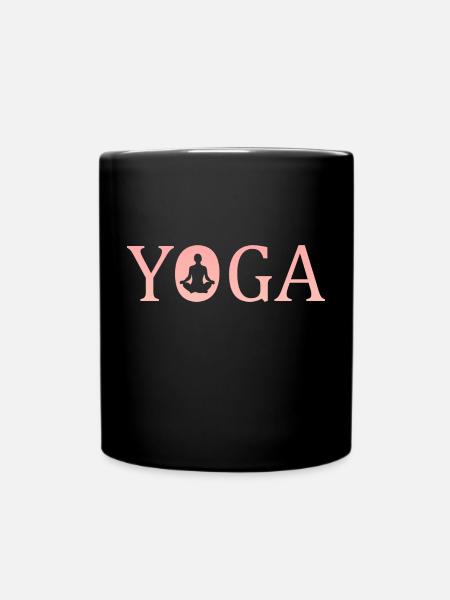 Yoga yoga - Tasse einfarbig - Schwarz