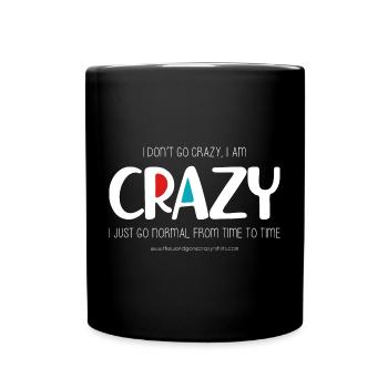 Je ne deviens pas fou (sombre) - Mug uni - noir - Devant