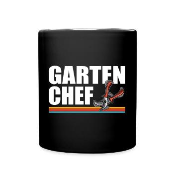 Garten Chef - Tasse einfarbig - Schwarz - Vorne