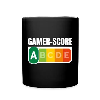 GAMER SCORE - Humour noir - Mug uni - noir - Devant