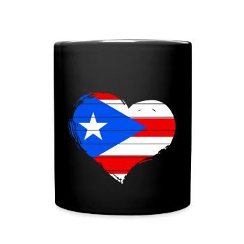 Puerto Rico - Tasse einfarbig - Schwarz - Vorne