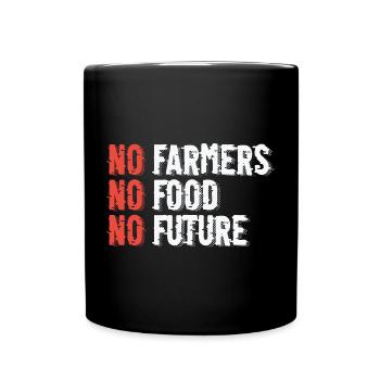 Sustainable agriculture illustration - Full Colour Mug - black - Front