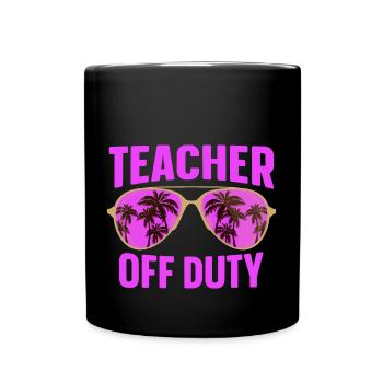 Enseignant hors service Lehrer außer Dienst - Mug uni - noir - Devant