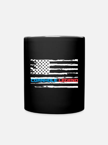 Cornhole le sport pour les vrais héros et athlètes - Mug uni - noir